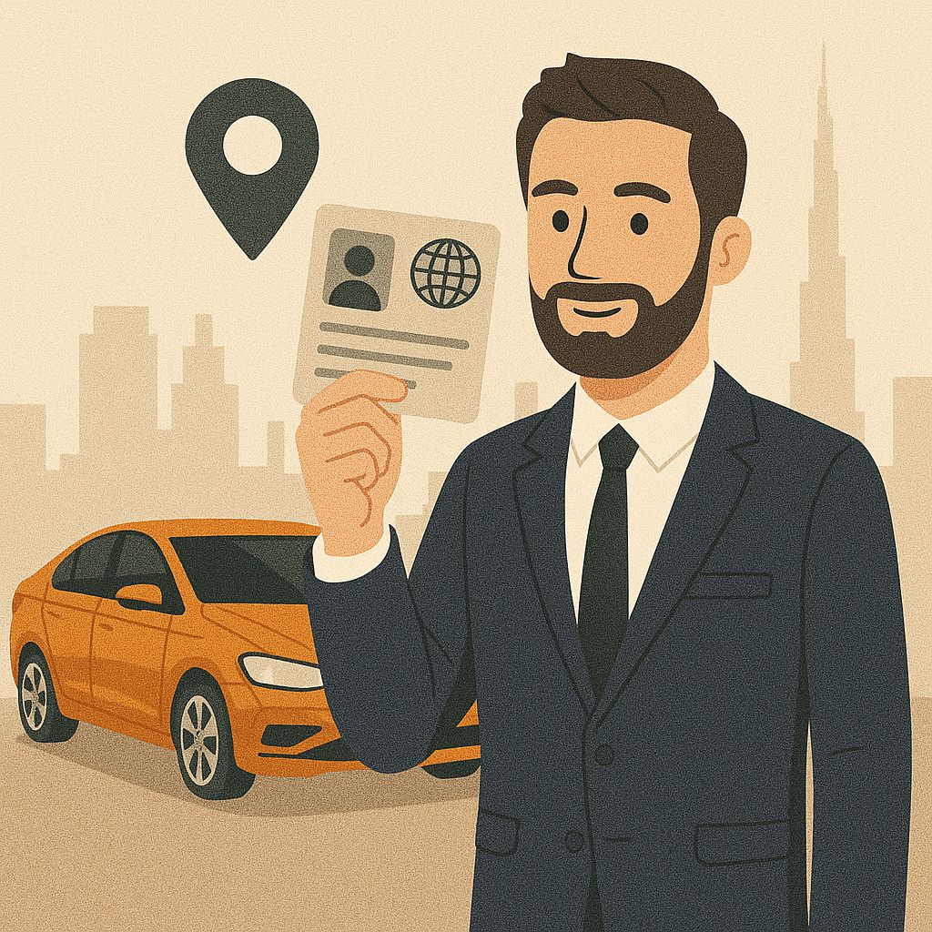 استئجار سيارة برخصة قيادة أجنبية في الإمارات