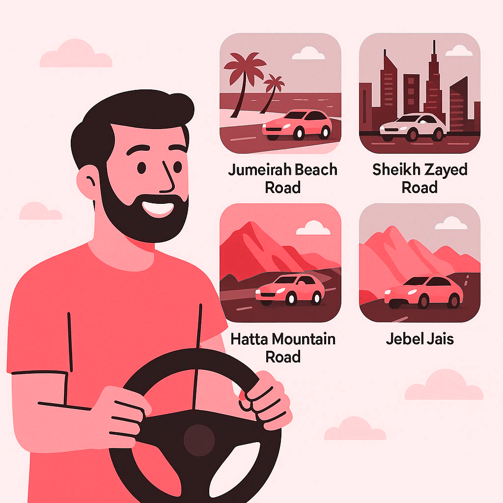 أفضل أماكن القيادة في دبي والإمارات للمستأجرين